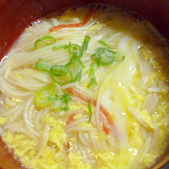 簡単 優しい カニカマとふわとろたまごのにゅうめん レシピ 作り方 By みずたまsweet 楽天レシピ